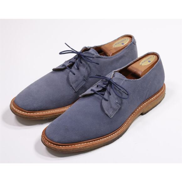 Allen Edmonds Cove Drive Blue Suede Derby Dress Shoes Men\'s US 9 D main image 10